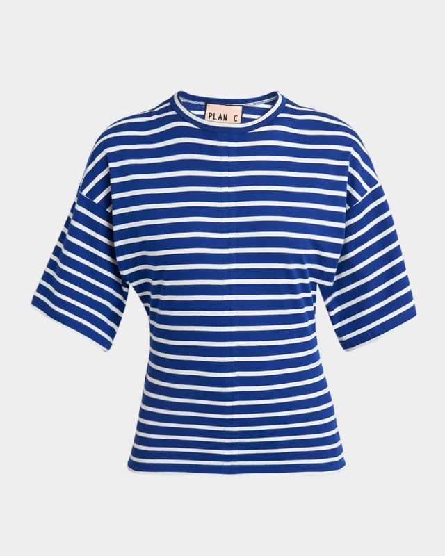 Striped Short-Sleeve Slim T-Shirt